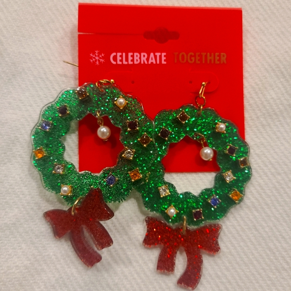 NWT Festive Christmas Earrings